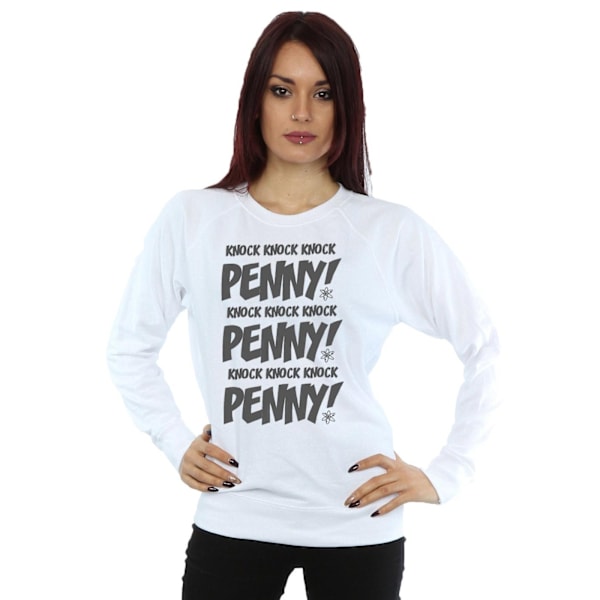 The Big Bang Theory Damkläder Knock Knock Penny Sheldon Sweatshirt White M