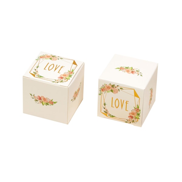 Neviti Love Geometriska Blommiga Presentaskar (10-pack) One Size C Cream One Size