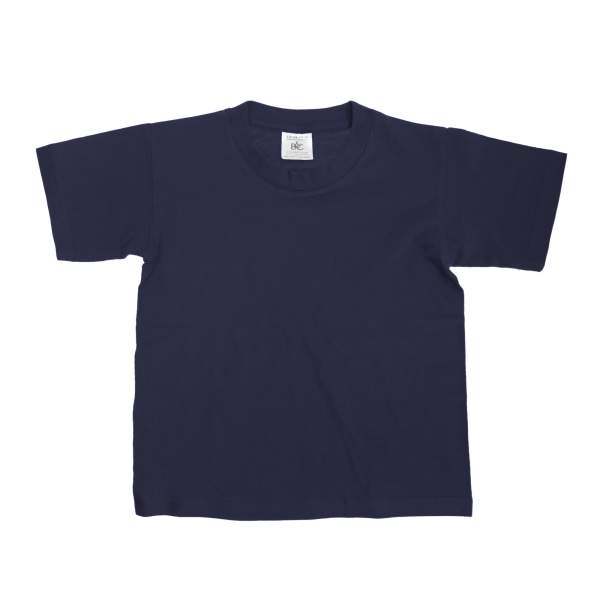 B&C Kids/Childrens Exact 150 kortärmad T-shirt 5-6 Marinblå Navy Blue 5-6