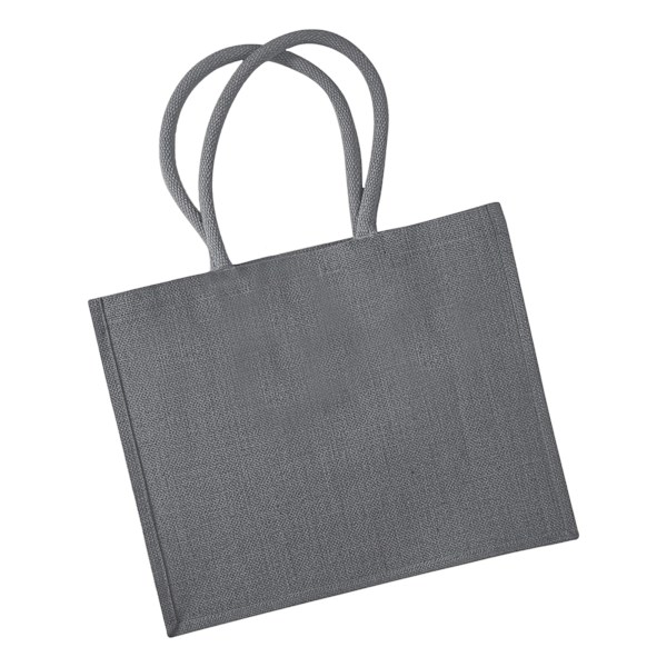 Westford Mill Classic Jute Shopper Bag One Size Graphite Graphite One Size