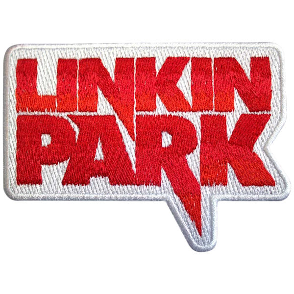 Linkin Park Vävd Logotyp Stryk-På-Lapp En Storlek Vit/Röd White/Red One Size
