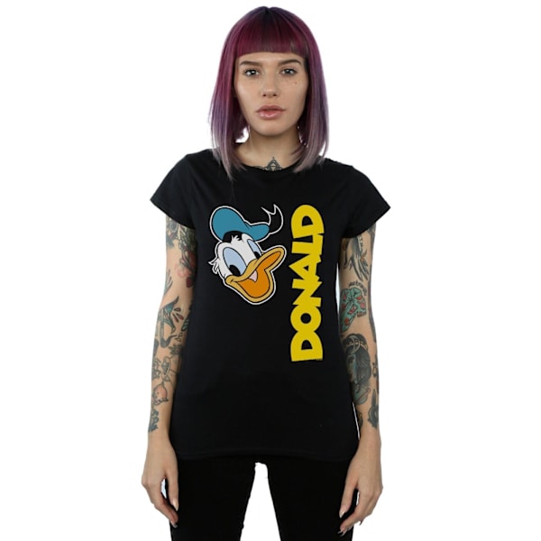 Disney Dam/Kvinnor Kalle Anka Hälsningar Bomull T-shirt XXL B Black XXL