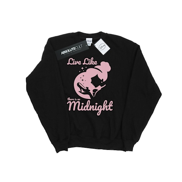 Disney Princess Girls Cinderella No Midnight Sweatshirt 9-11 År Black 9-11 Years