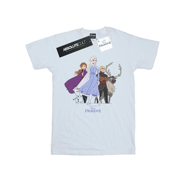 Disney Boys Frozen 2 Grupp T-shirt 5-6 år Vit White 5-6 Years