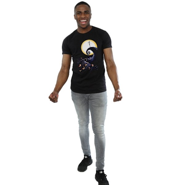 Nightmare Before Christmas Herrar Kyrkogård Bomull T-shirt L Svart Black L