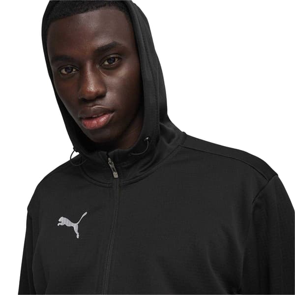 Puma Herr TeamFinal Träningsoverall Topp L Svart/Silver Black/Silver L