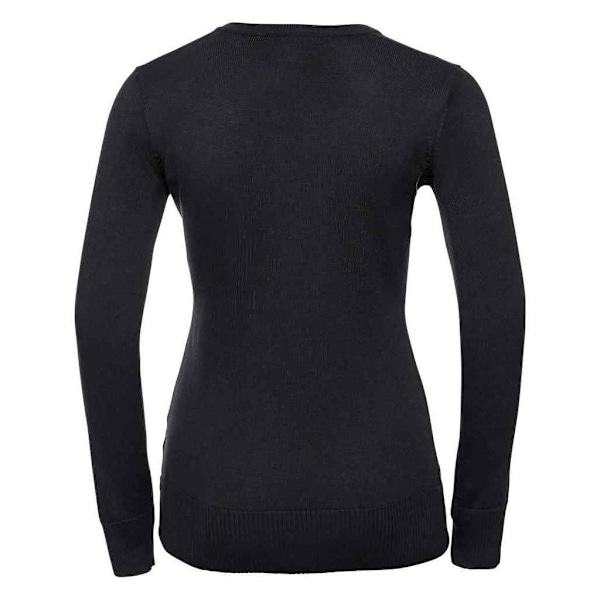 Russell Collection Dam/Kvinnor Marl V-ringad Sweatshirt XXS Bla Black XXS