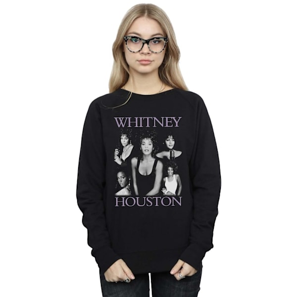 Whitney Houston Dam/Kvinnor Flera Poser Sweatshirt M Svart Black M