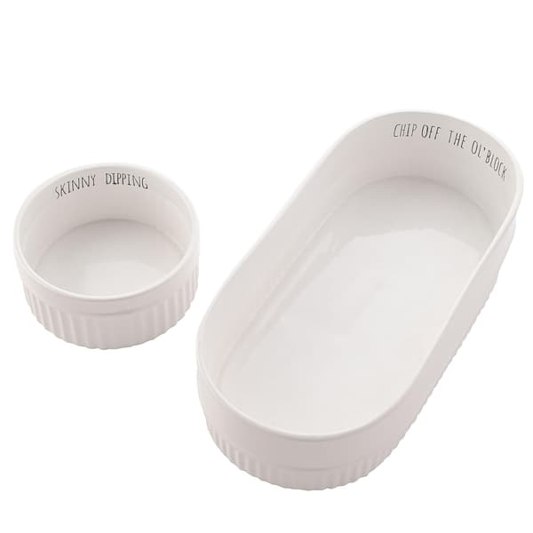 Hestia Set med 2 Skålar One Size Vit White One Size