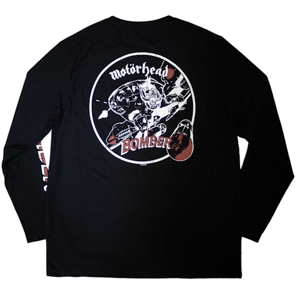 Motorhead Unisex Adult Bomber Back & Sleeve Print Long-Sleeved Black L