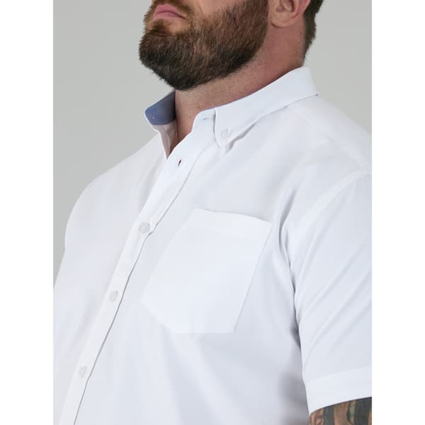 Duke Herr James D555 Hög Kortärmad Skjorta L Vit White L
