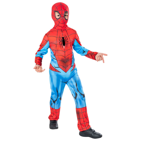 Spider-Man Boys Green Collection Costume 7-8 år Röd/Blå Red/Blue 7-8 Years