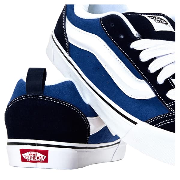 Vans Herr Knu Skool Vadderade Mocka Skateskor 9 UK Marinblå/Vit Navy/White 9 UK