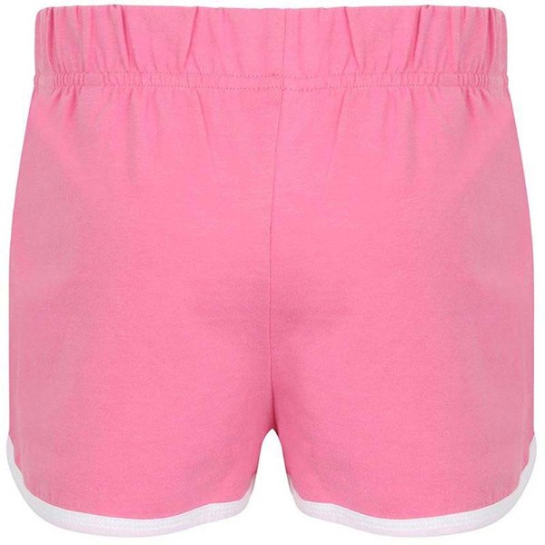 Skinni Minni barn/barn retro sportshorts 9-10 år Brig Bright Pink/ White 9-10 Years