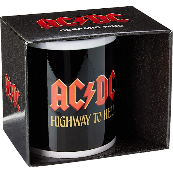 AC/DC Highway To Hell Mugg En Storlek Vit/Svart/Röd White/Black/Red One Size