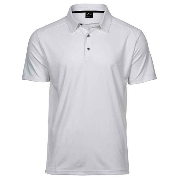 Tee Jays Herr Luxury Sport Polo Shirt M Vit White M