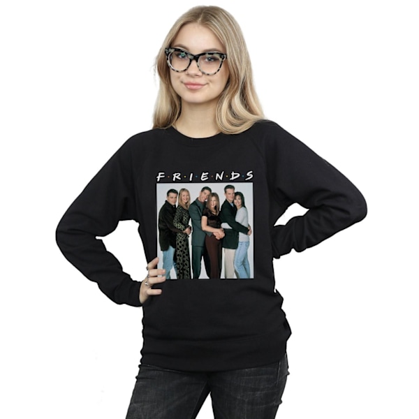 Friends Dam/Damer Gruppfoto Kramar Sweatshirt S Svart Black S