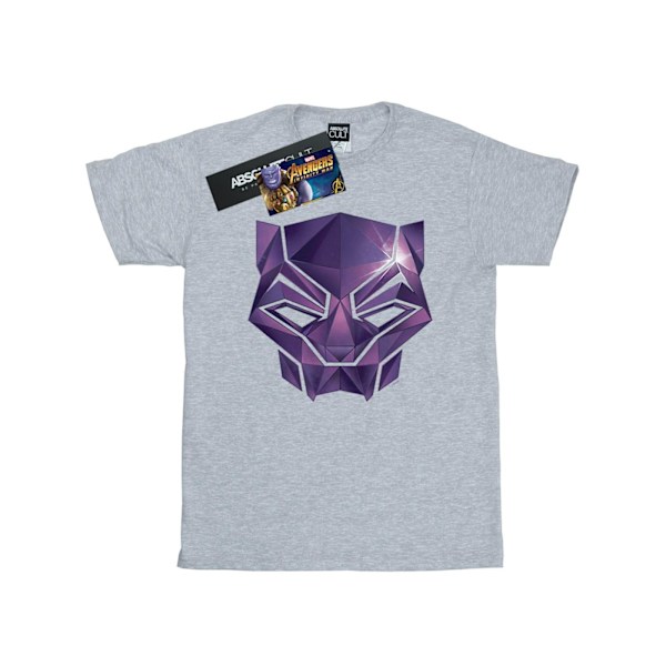 Marvel Girls Avengers Infinity War Black Panther Geometric Bomull Sports Grey 7-8 Years