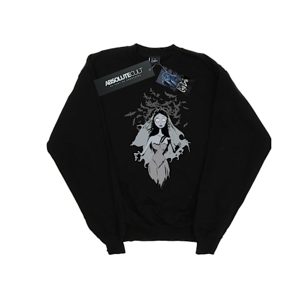 Corpse Bride Flickor Kråkslöja Sweatshirt 9-11 År Svart Black 9-11 Years