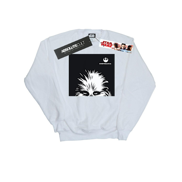 Star Wars Chewbacca Look Sweatshirt för män, S, vit White S