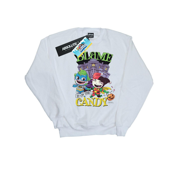 DC Comics Boys Super Friends Blame It On The Candy Sweatshirt 9 White 9-11 Years