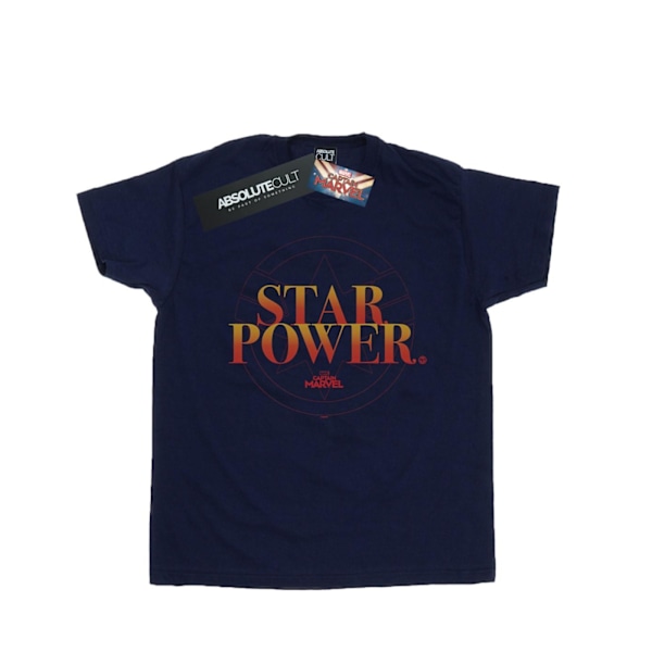 Marvel Captain Marvel Star Power T-shirt XL Marinblå Navy Blue XL