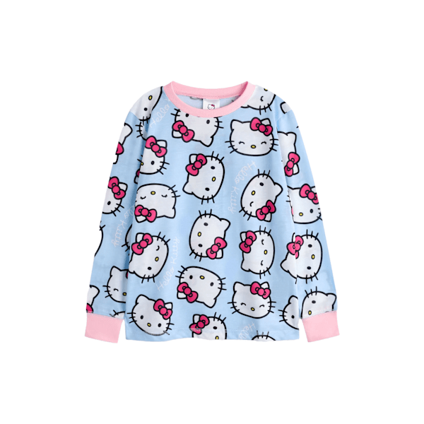 Hello Kitty Flickor Lång Pyjamas Set (2-pack) 3-4 År Blå/Rosa Blue/Pink 3-4 Years