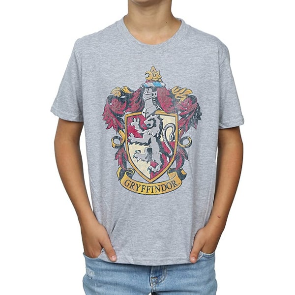 Harry Potter Boys Gryffindor T-shirt 7-8 år Sports Grey Sports Grey 7-8 Years