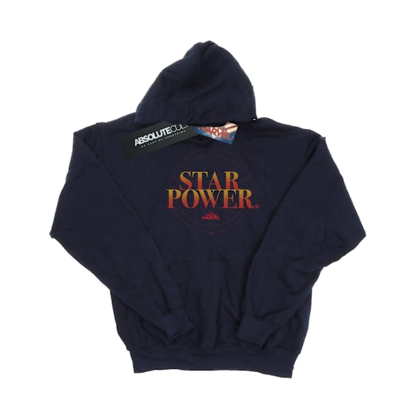 Marvel Herr Captain Marvel Star Power Hoodie L Marinblå Navy Blue L