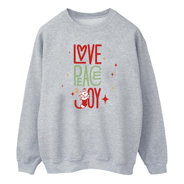 Disney Dam/Kvinnor Aristocats Marie Kärlek Fred Glädje Tröjor Sports Grey XXL