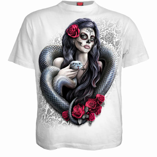 Spiral Direct Unisex Vuxen Poison Heart T-Shirt XL Vit White XL