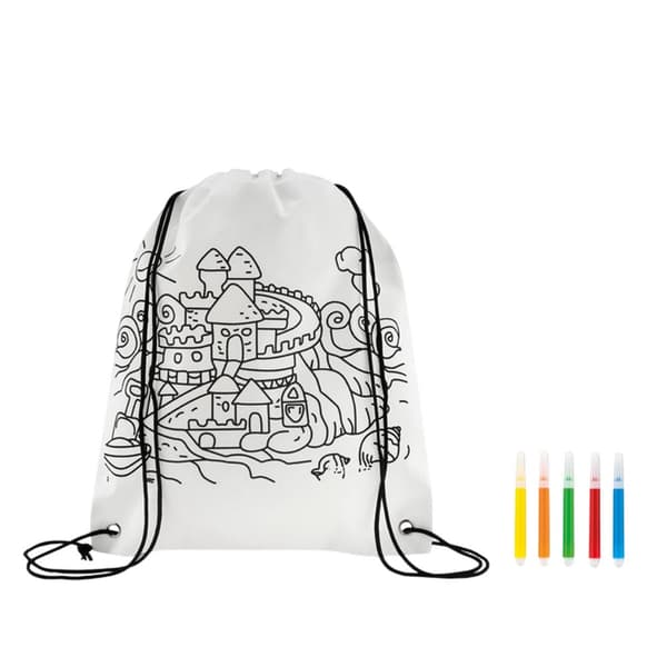 MidOcean Carrydraw Non-Woven Dragskoväska One Size Vit White One Size