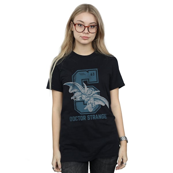 Marvel Womens/Ladies Doctor Strange Collegiate Cotton Boyfriend Black 5XL
