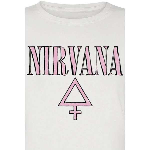 Nirvana Dam/Kvinnor Femme T-Shirt XL Off White Off White XL