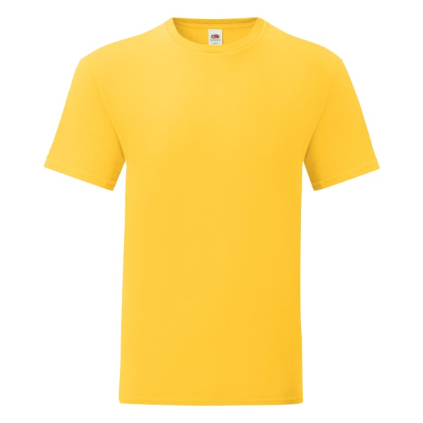 Fruit Of The Loom Iconic T-shirt för män (pack om 5) M Sunflower Y Sunflower Yellow M