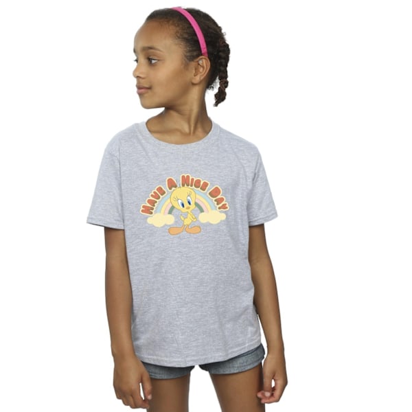 Looney Tunes Girls Have A Nice Day Bomull T-shirt 3-4 År Spo Sports Grey 3-4 Years