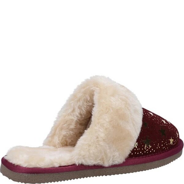 Hush Puppies Dam/Dam Arianna Stars Mocka Suede Tofflor 3 UK Bu Burgundy 3 UK