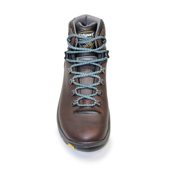 Grisport Dam/Kvinna Glide Vaxat Läder Vandringskängor 9 UK Br Brown/Black 9 UK