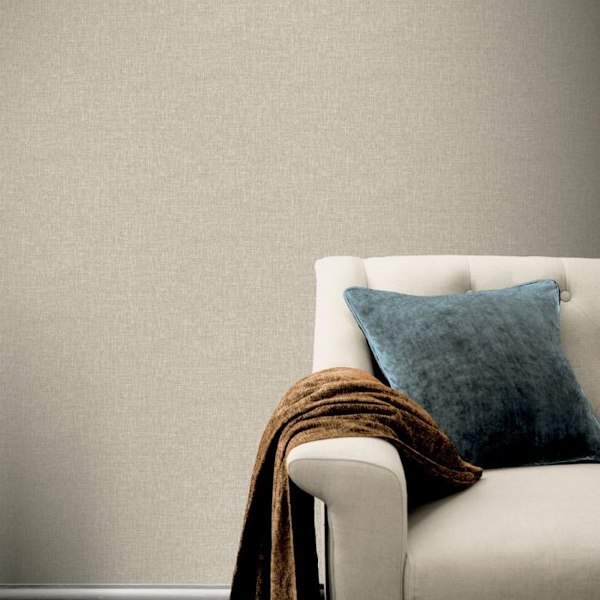 Arthouse Country Plain Textured Wallpaper One Size Taupe Taupe One Size