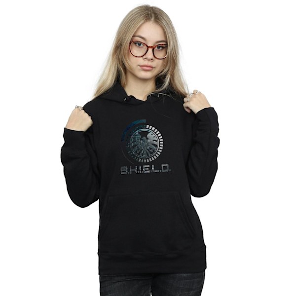 Marvel Womens/Ladies Agents Of SHIELD Circuits Hoodie S Svart Black S