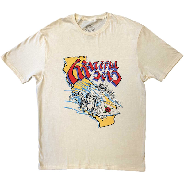 Grateful Dead Unisex Vuxen California Bomulls T-Shirt L Natur Natural L