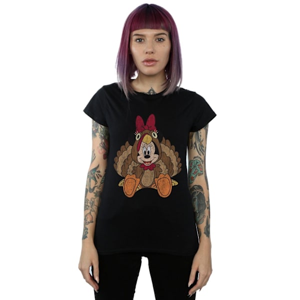 Disney Dam/Kvinnor Minnie Mouse Thanksgiving Kalkon Kostym C Black S