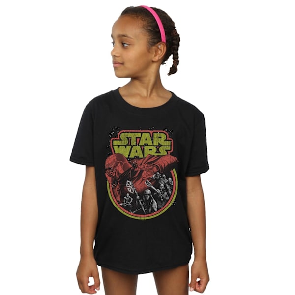 Star Wars Girls The Rise Of Skywalker Retro Villains Bomull T-S Black 3-4 Years