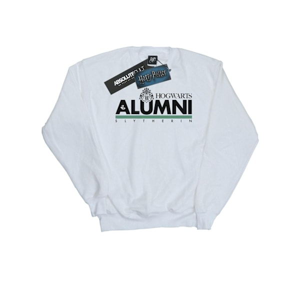 Harry Potter Mens Hogwarts Alumni Slytherin Sweatshirt 4XL Vit White 4XL