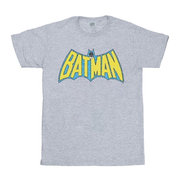 DC Comics Batman Crackle Logo T-shirt XXL Sports Grey Sports Grey XXL