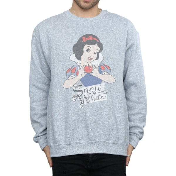 Disney Princess Mens Snow White Apple Sweatshirt 3XL Sports Grå Sports Grey 3XL