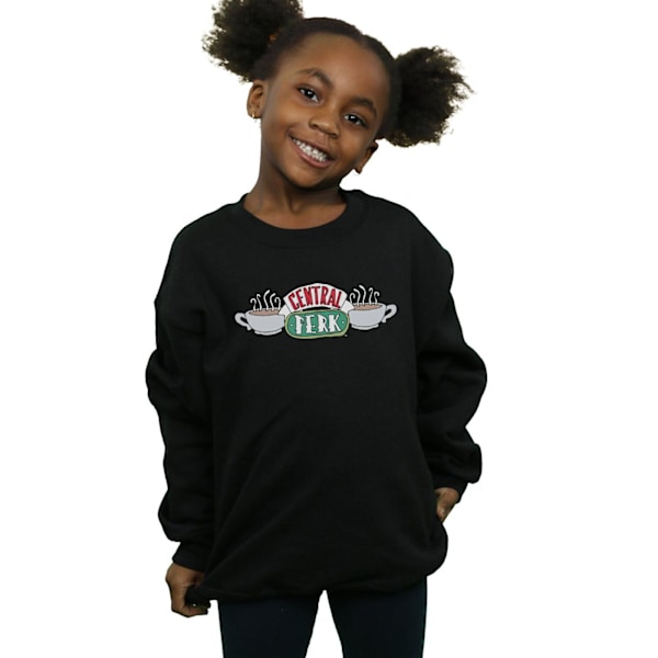 Friends Girls Central Perk Sketch Sweatshirt 5-6 år Svart Black 5-6 Years