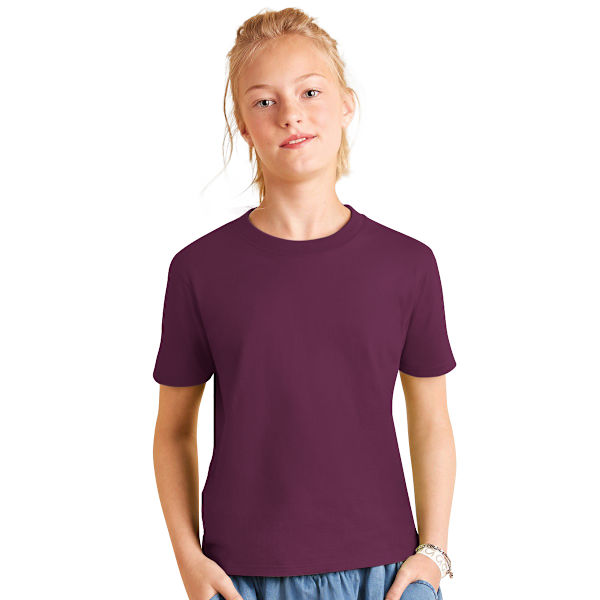 B&C Barn/Barnens Exakt 150 Kortärmad T-shirt 5-6 Bourgogne Burgundy 5-6