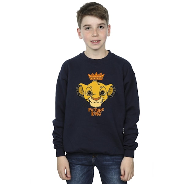 Disney Boys The Lion King Future King Sweatshirt 7-8 år Marinblå Navy Blue 7-8 Years