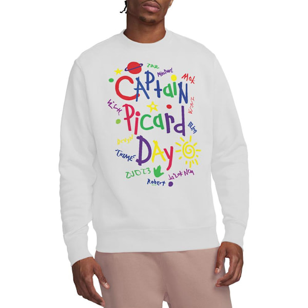 Star Trek: Picard Unisex Vuxen Picard Day Sweatshirt S Vit White S